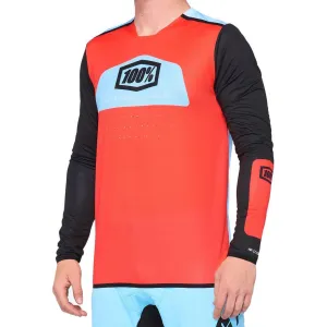 100% R-Core X Jersey - Fluro Red / Black