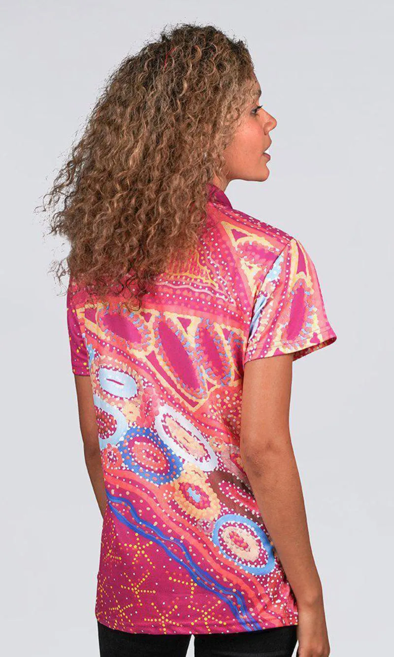 Aboriginal Art Unisex Polo Mother's Country