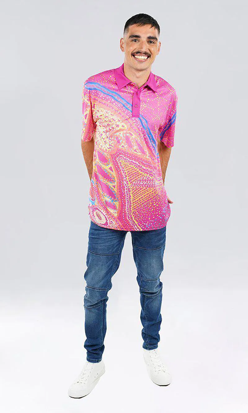 Aboriginal Art Unisex Polo Mother's Country