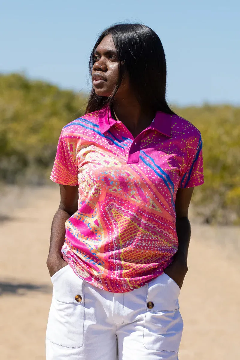 Aboriginal Art Unisex Polo Mother's Country