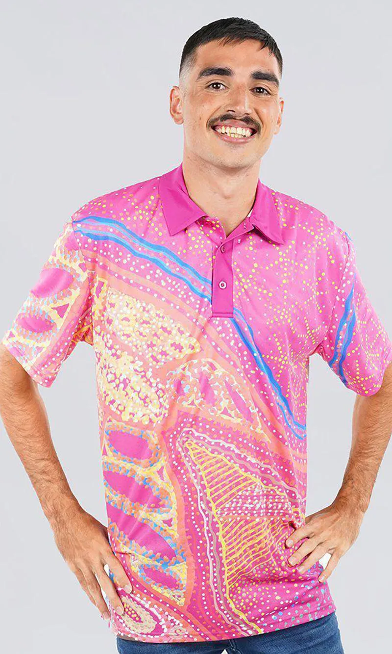 Aboriginal Art Unisex Polo Mother's Country