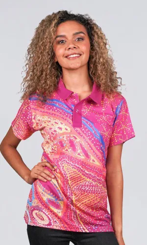 Aboriginal Art Unisex Polo Mother's Country