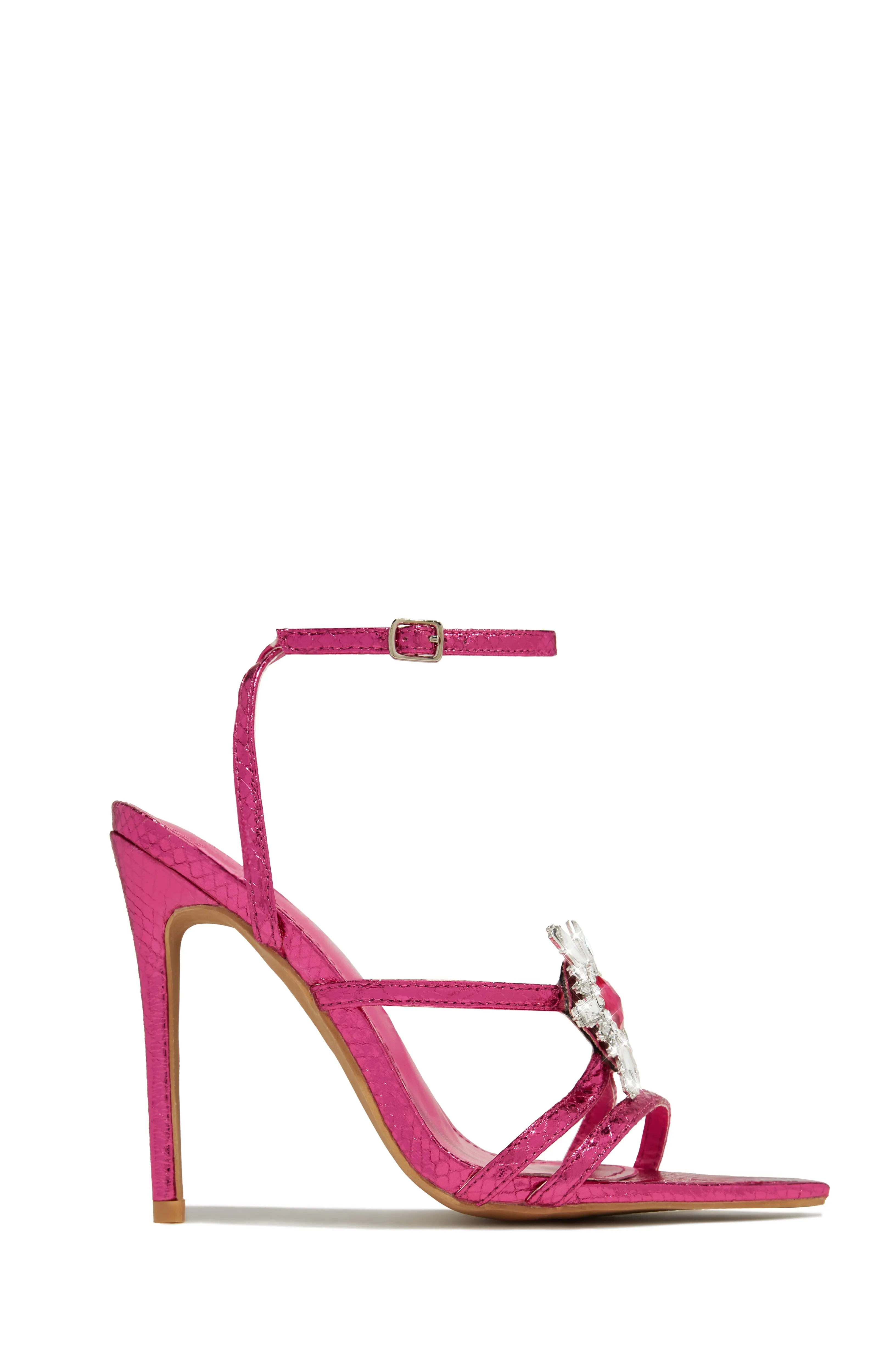 Ameira Embellished High Heels - Black