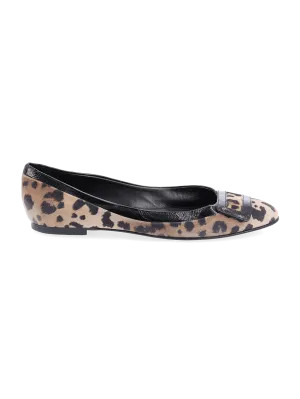 animal print ballet flats