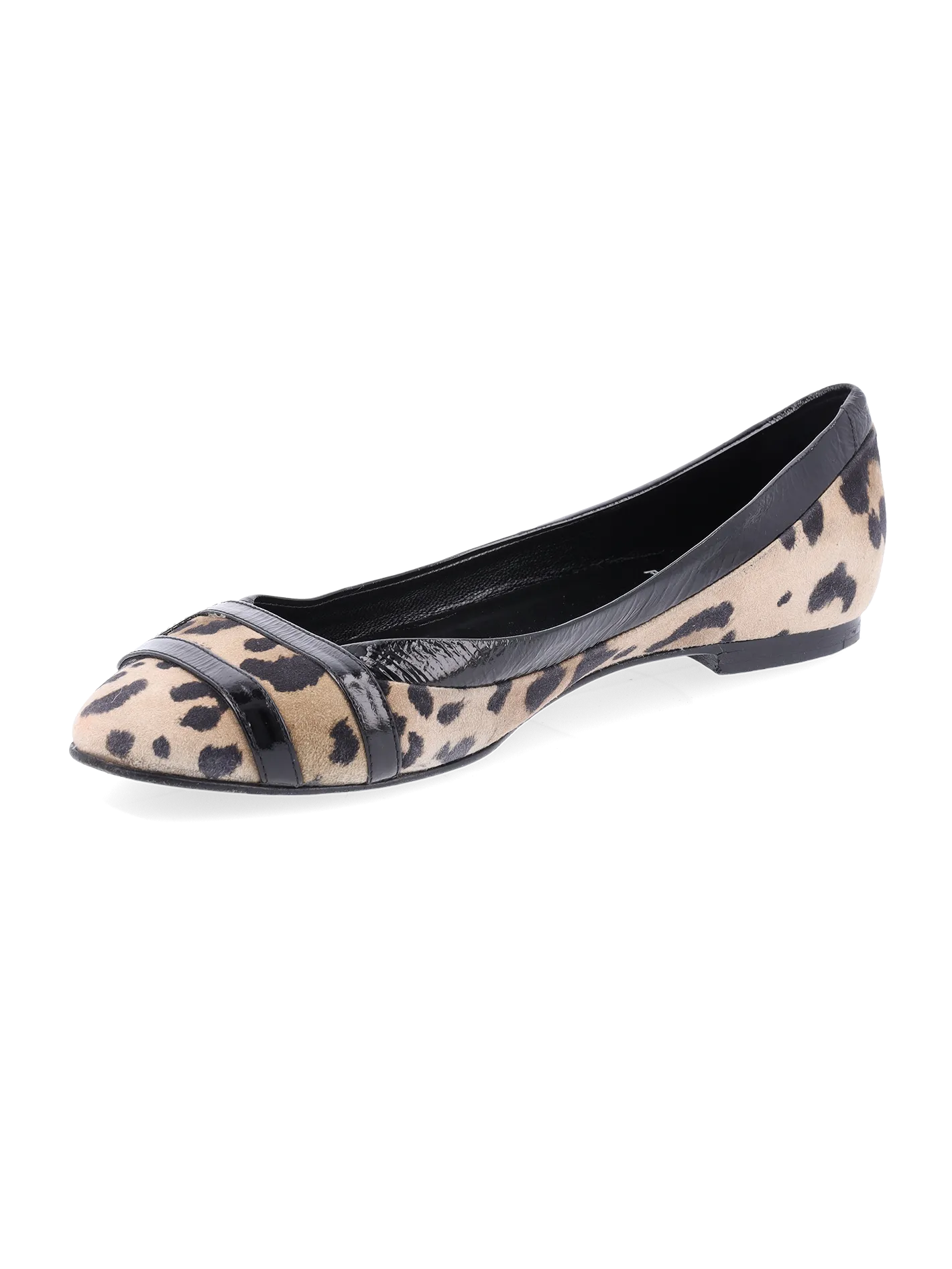 animal print ballet flats