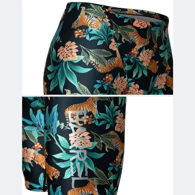 Barrel Mens Racing Fit Pattern Jammer-TIGER