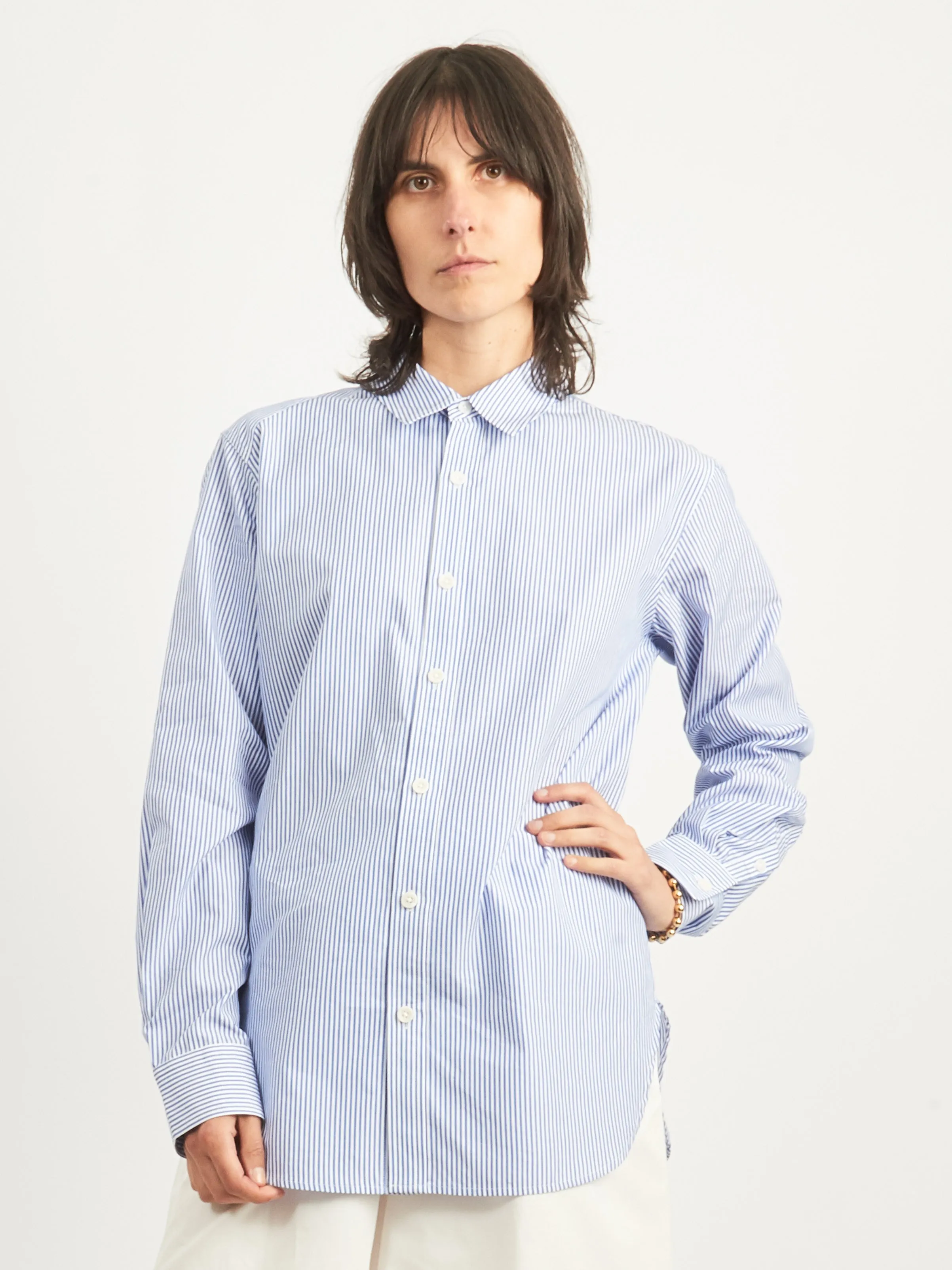 Blue/Multi Striped Charlie Men's Slim Shirt