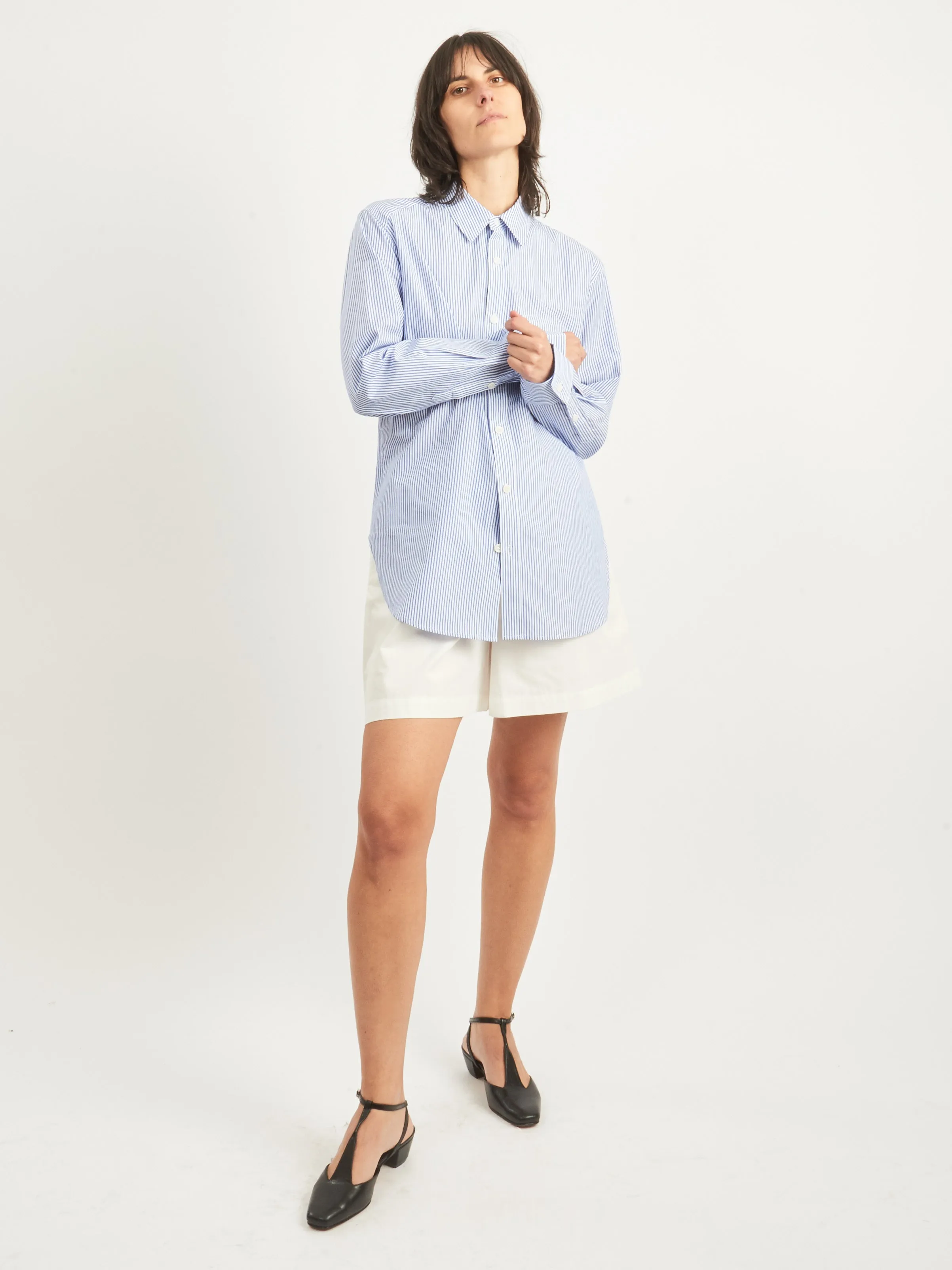 Blue/Multi Striped Charlie Men's Slim Shirt
