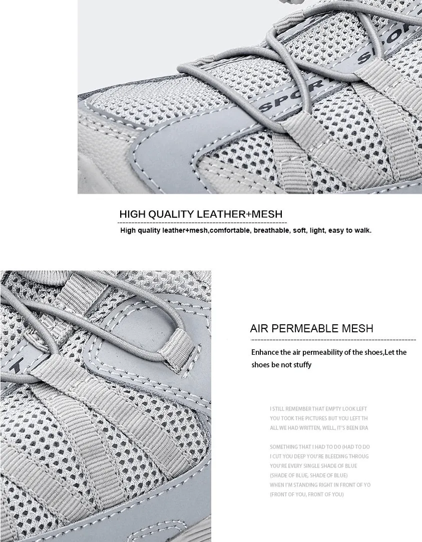 Breathable Mesh Flexible Sneakers for Men / Lightweight Sports Footwear - SF0758