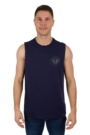 Bullzye Mens Josua Tank - Navy - B3S1510300
