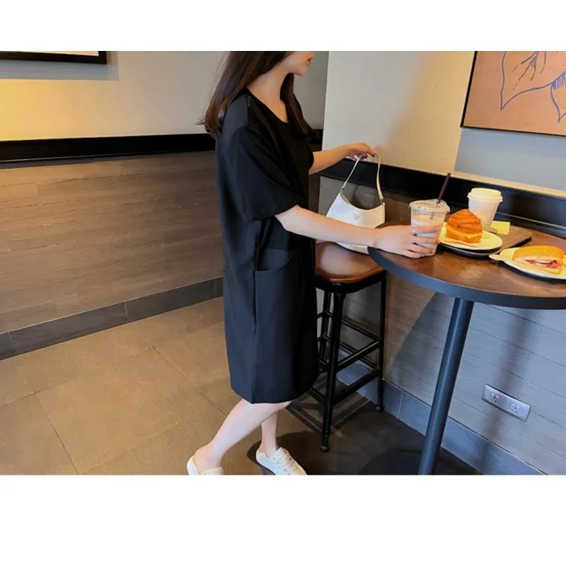 Chic Straight Casual Faux Two-Piece Loose Fit Dress