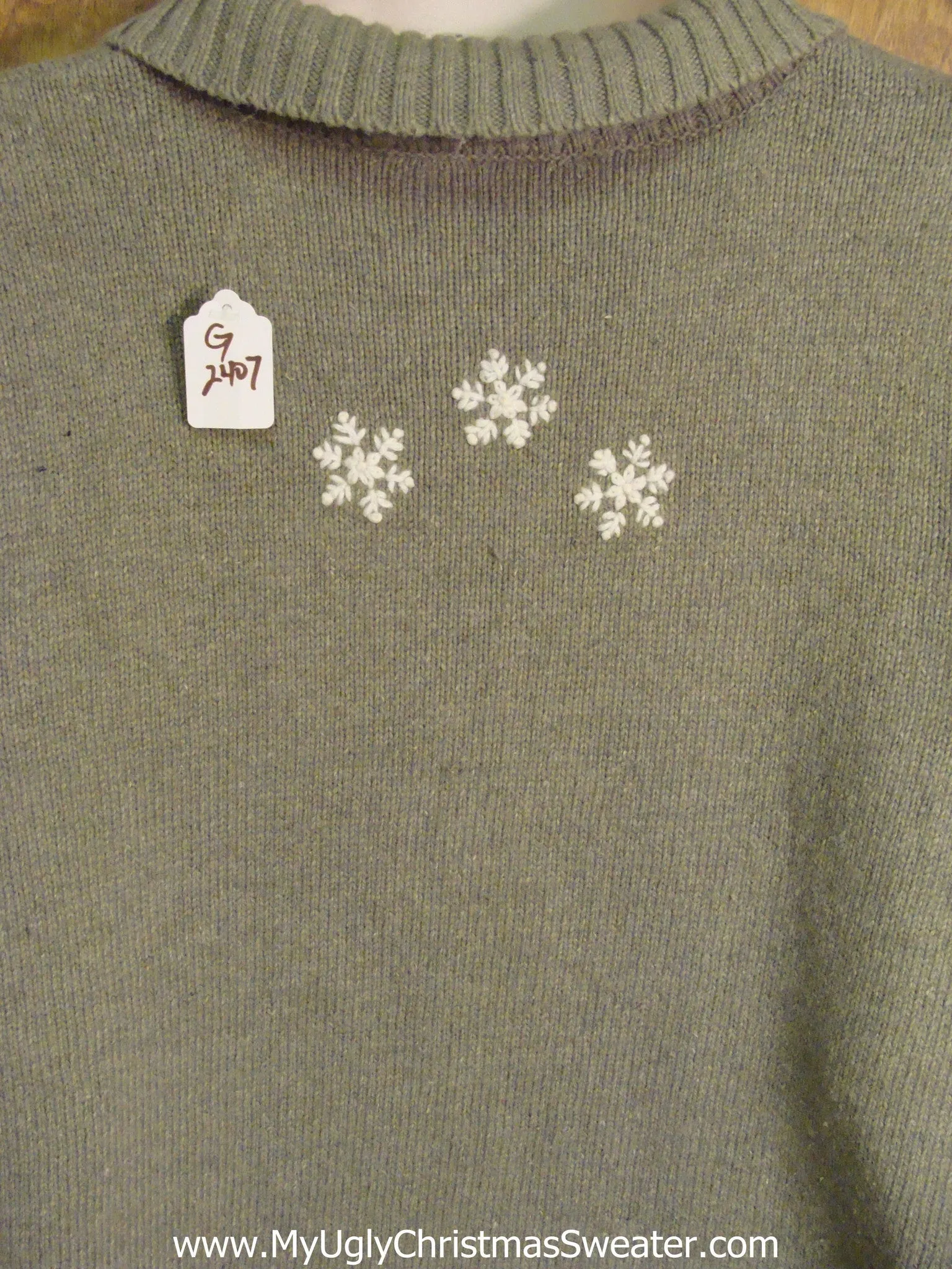 Crazy Snowman 2sided Christmas Sweater with Lights