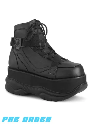 DEMONIA NEPTUNE-181 - BLACK VEGAN LEATHER ✰ PRE ORDER ✰