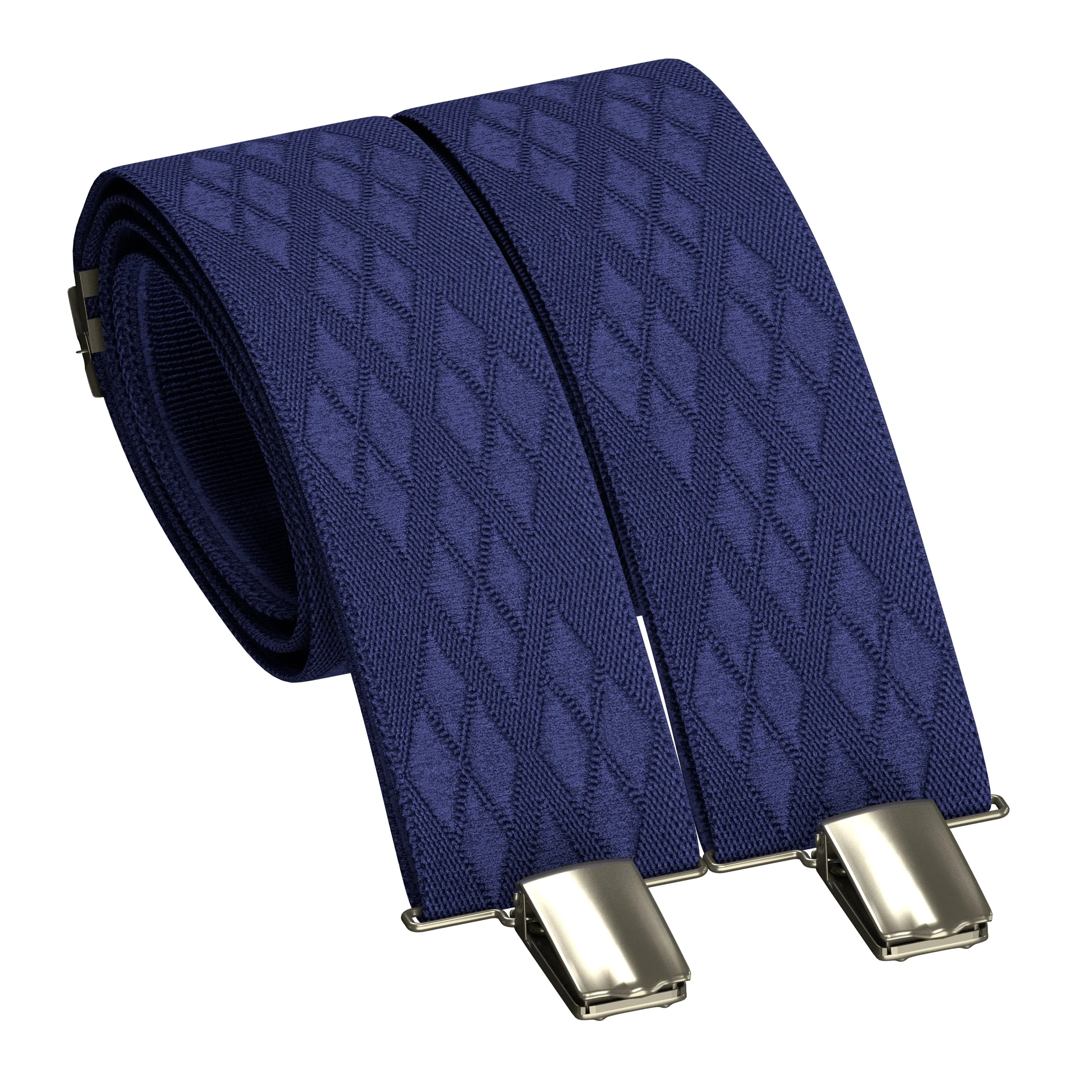 Denim Rhombus Premium Men's Suspenders