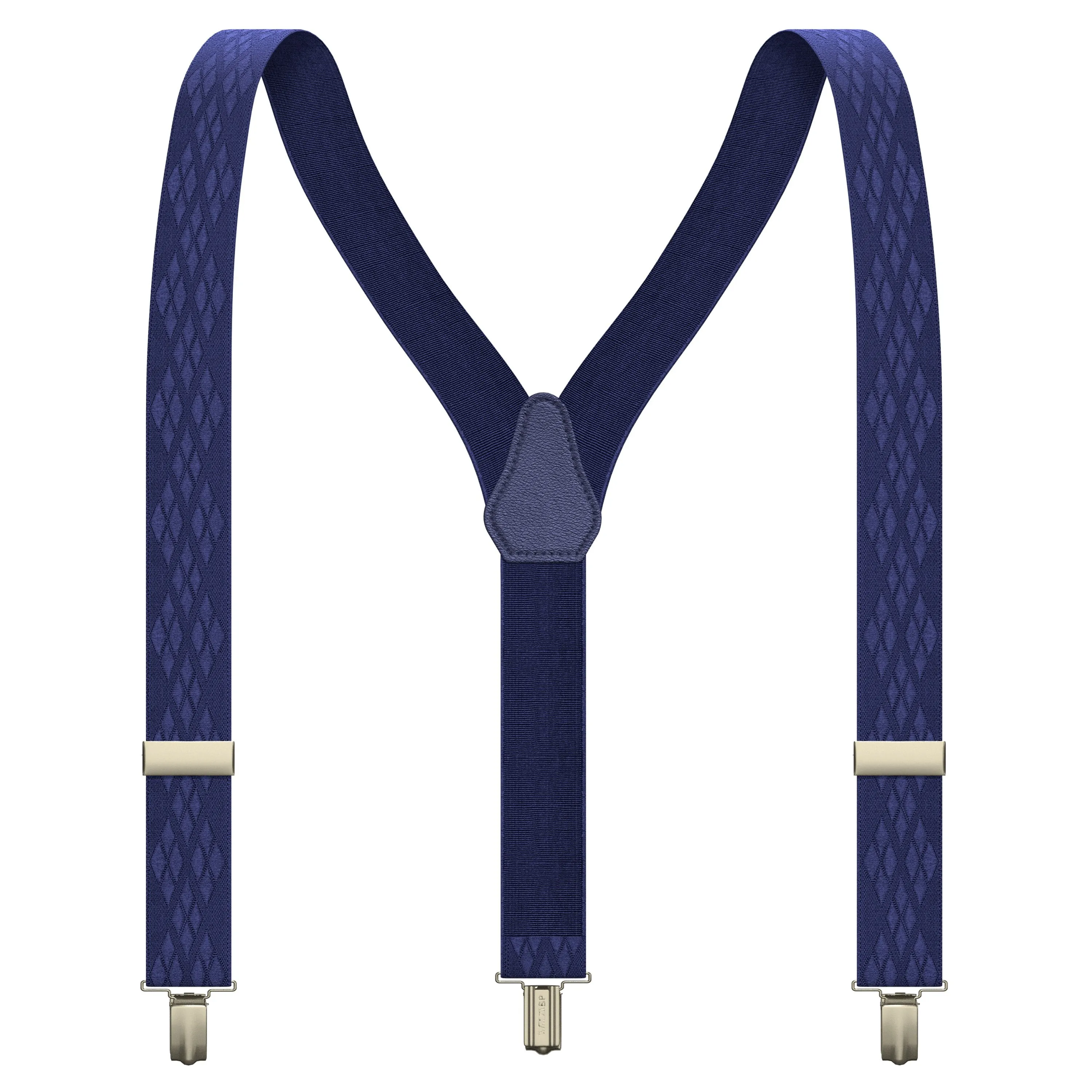 Denim Rhombus Premium Men's Suspenders