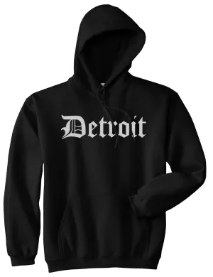 Detroit Old English Mens Pullover Hoodie