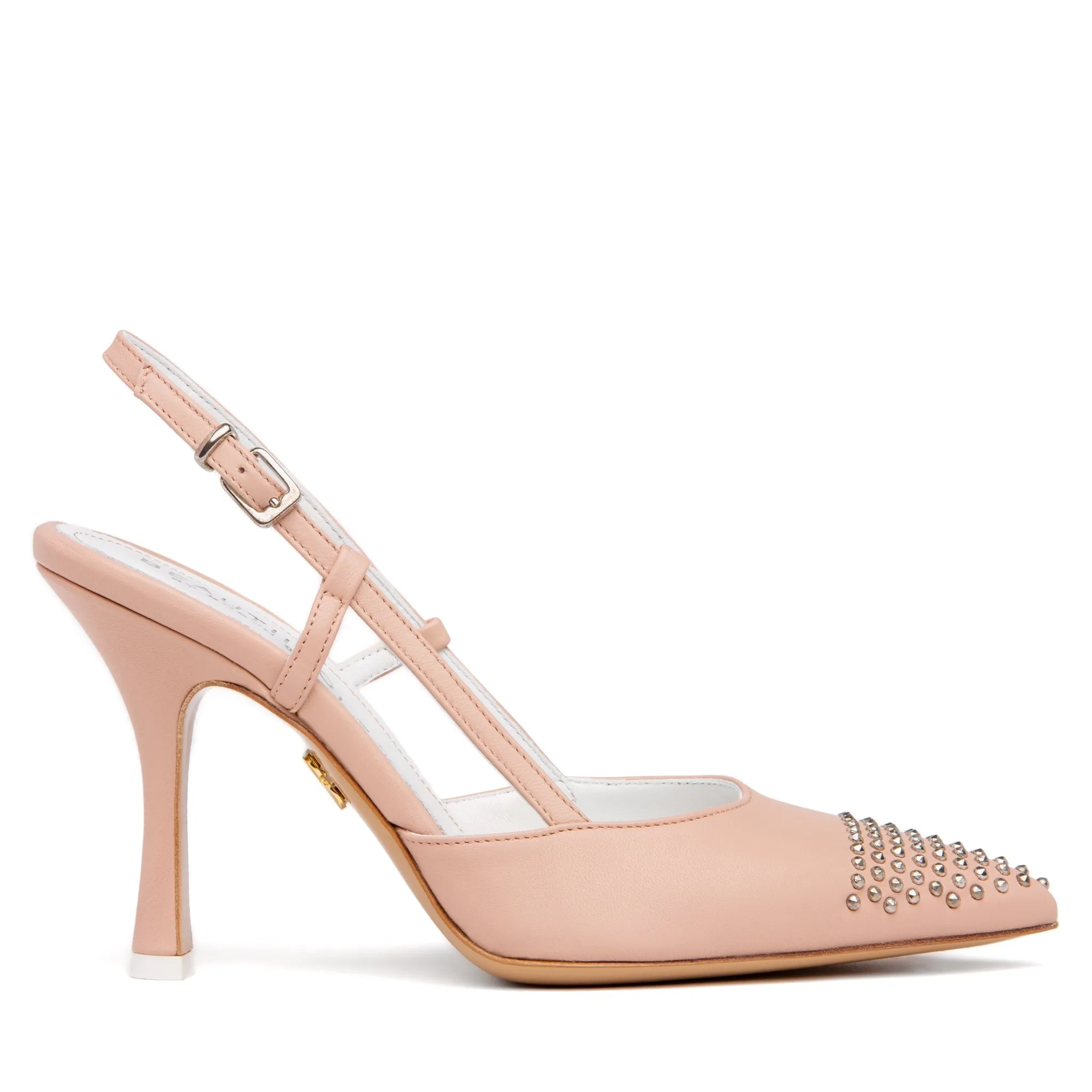 Diana Pink Leather Slingback