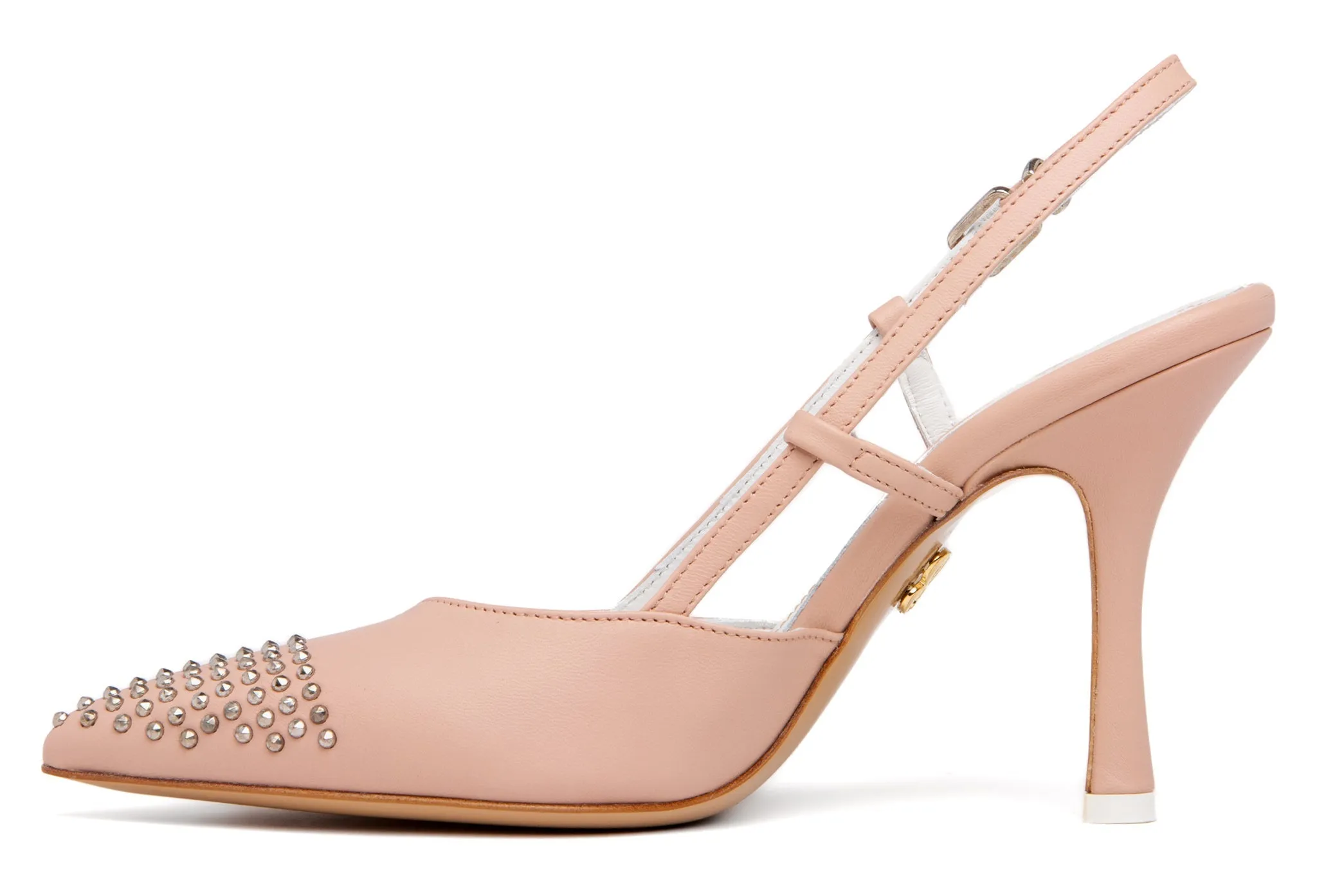 Diana Pink Leather Slingback