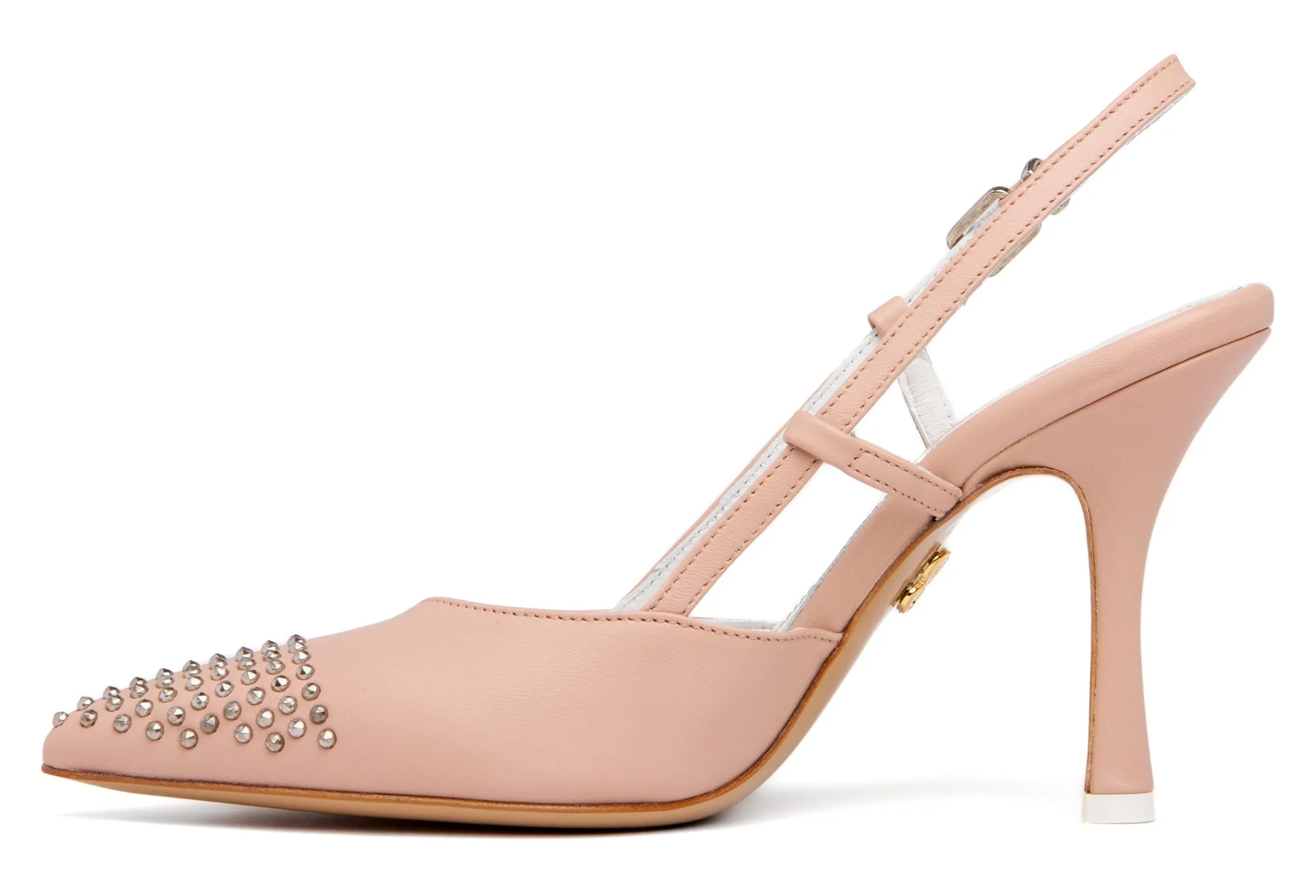 Diana Yellow Leather Slingback