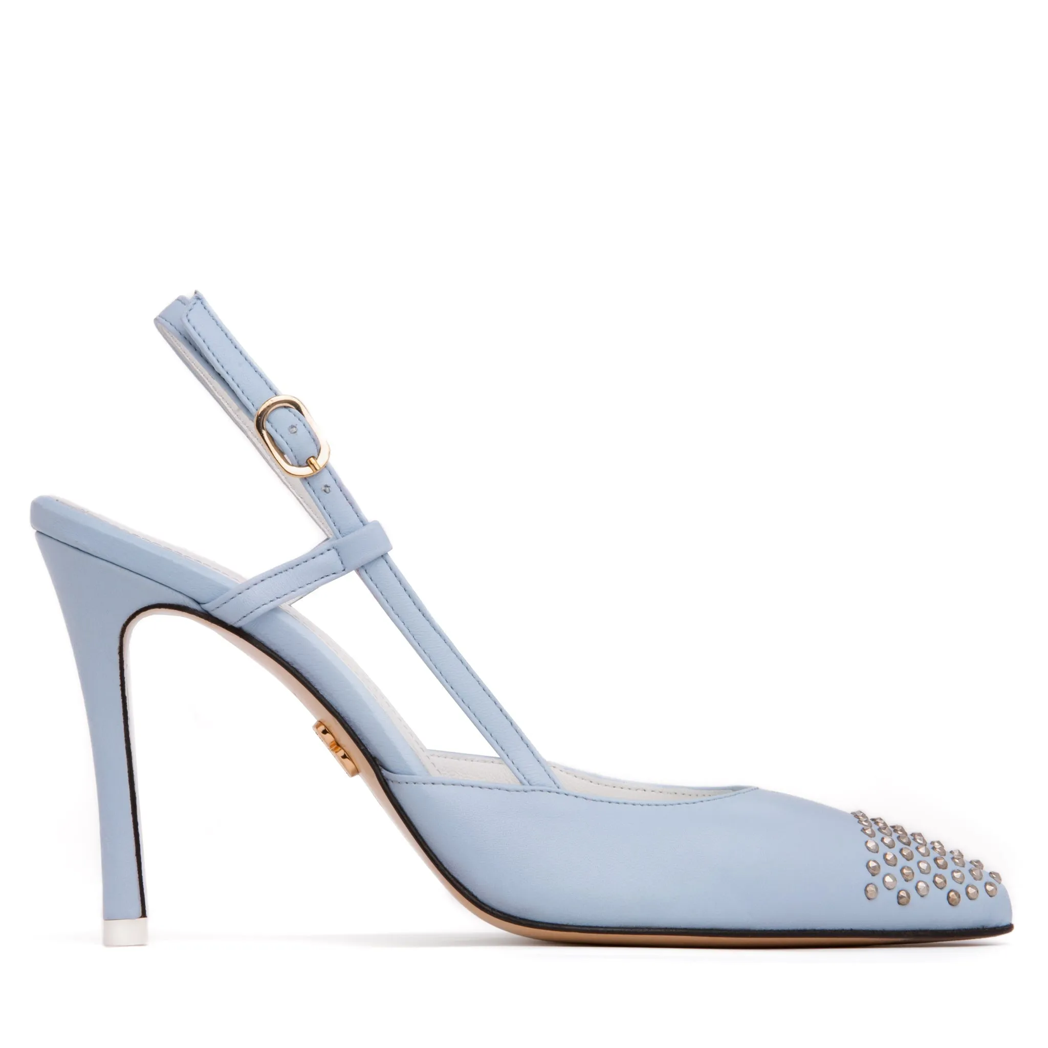 Diana Yellow Leather Slingback
