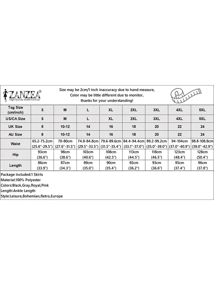 Fashion Solid Color Skirt Female Elastic Waist Ankle Length Skirts Summer Elegant Party Sundress Work OL Robe Oversized