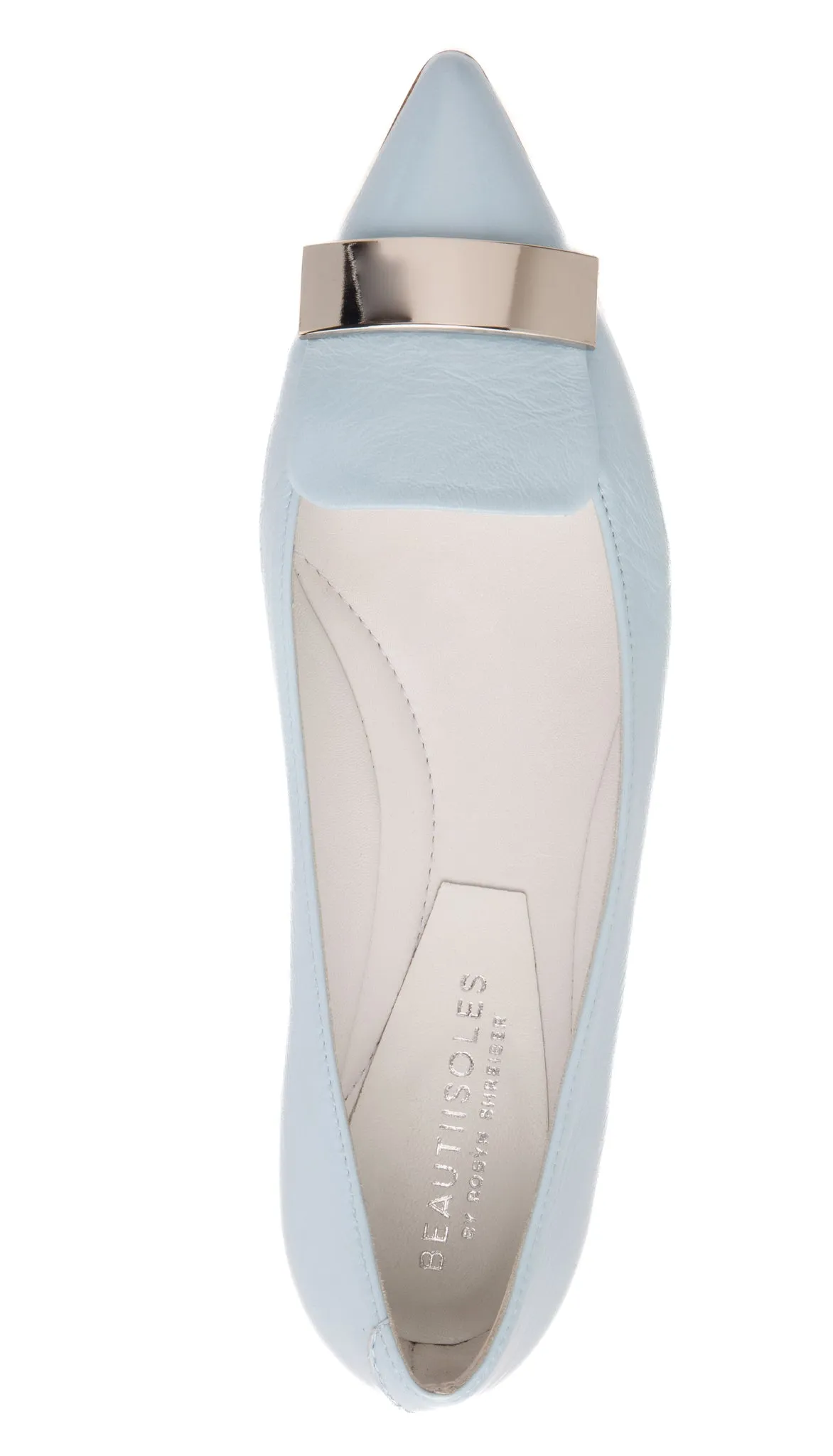 Fia Sky Blue Patent Leather Flat