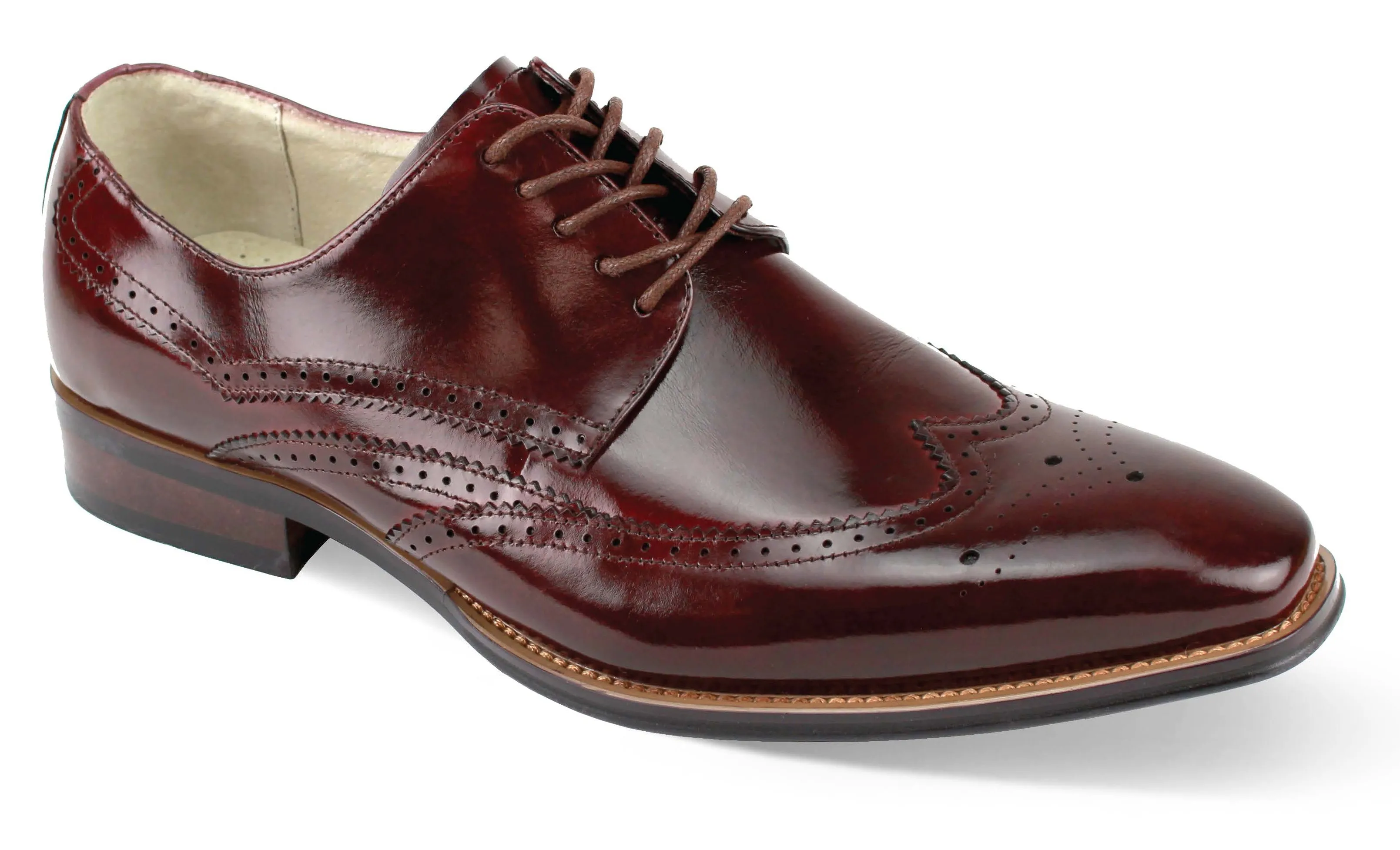 Giovanni Lincoln Burgundy Mens Shoe