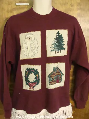Horrible 80s Blocks Funny Novelty Christmas Sweatshirt