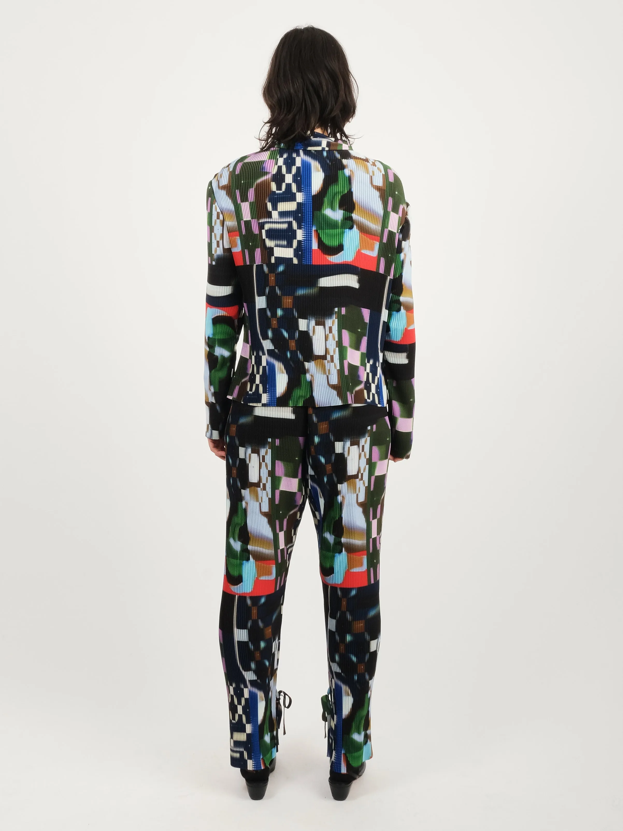 Kaleidoscope Tetris Knight Plisse Shirt
