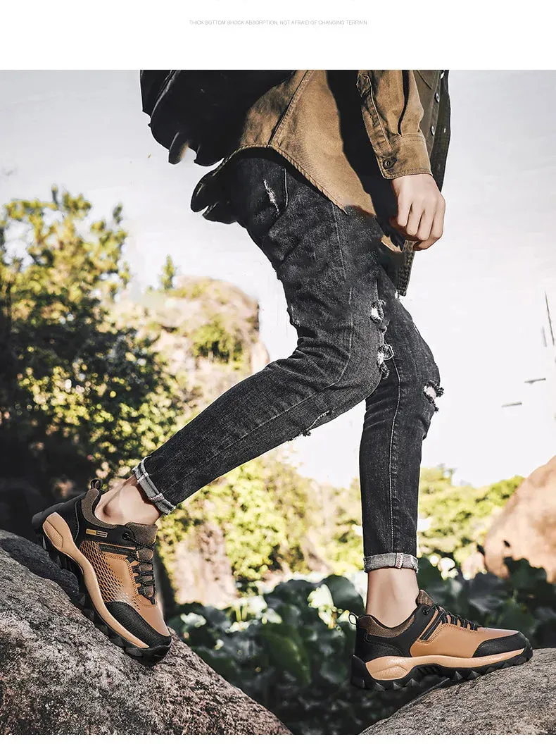 Men outdoor casual sneakers comfortable lightweight shoes Flats Walking Sneakers - MS50309