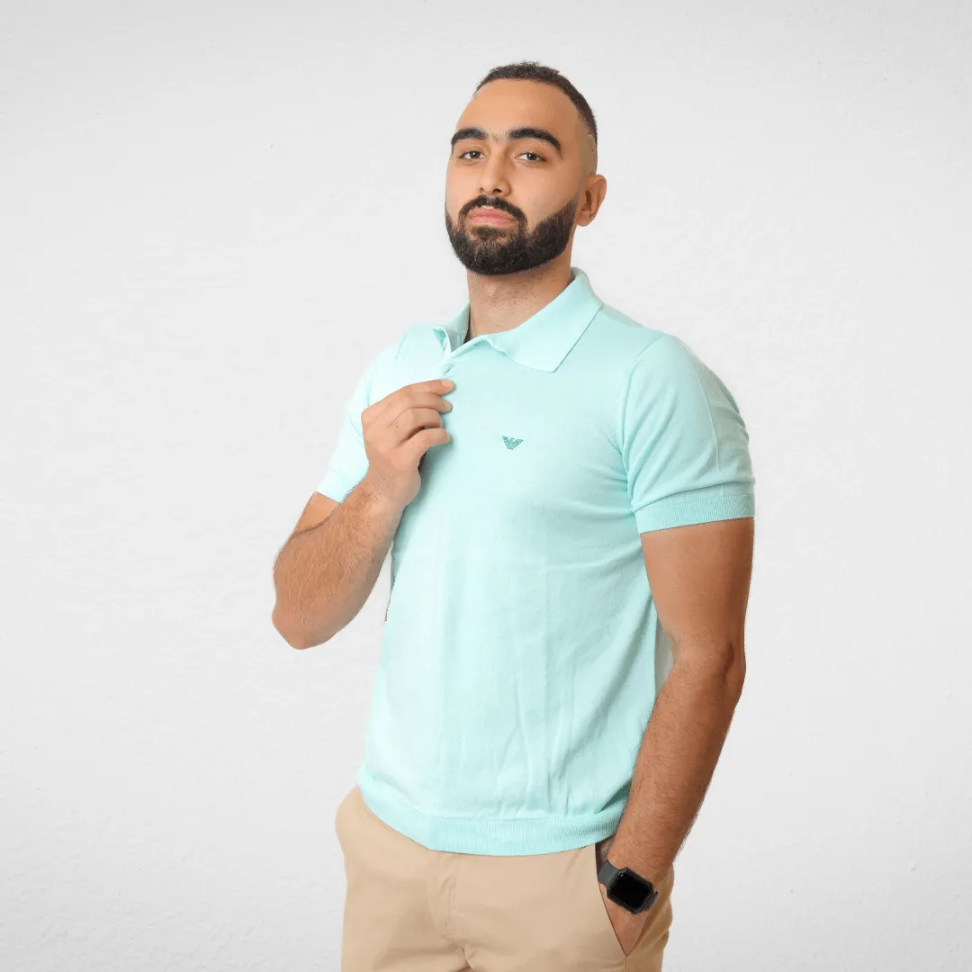 Men Polo T-shirt - Slim Fit - Pistache