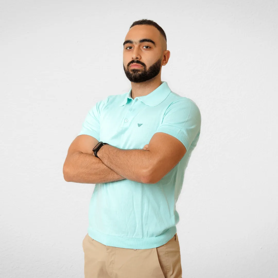 Men Polo T-shirt - Slim Fit - Pistache