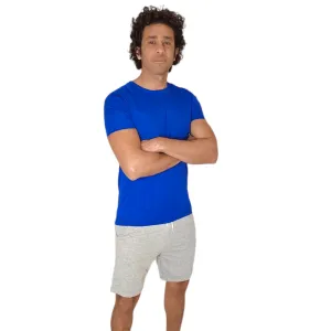 Men Slim-Fit Sports Tshirt - Blue