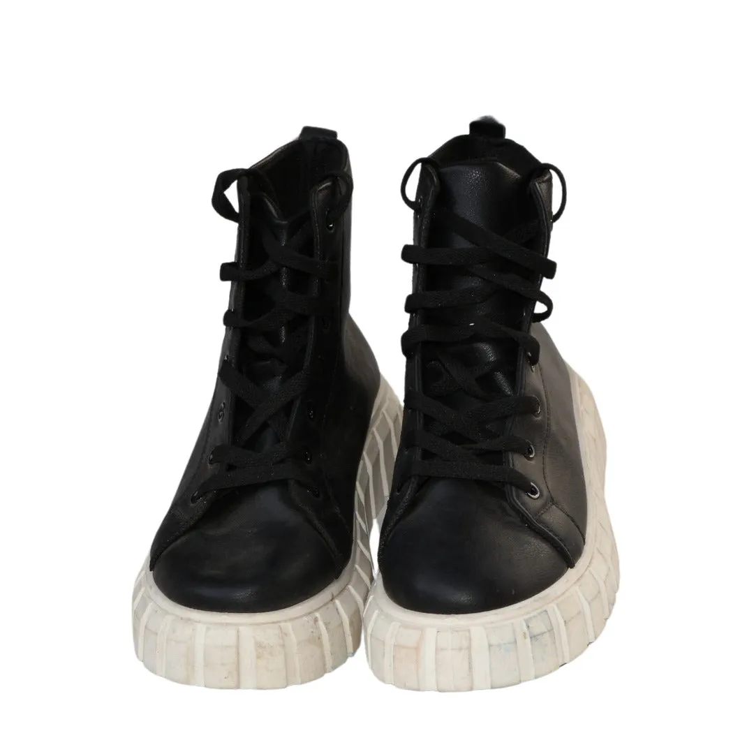 Mens black long shoes