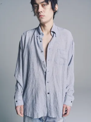 Mid Blue Burlington Seersucker Borrowed BD Shirt