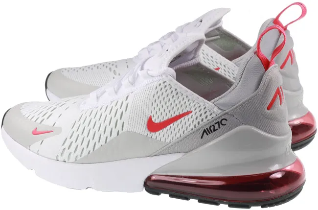 Nike Shoes Mens Air Max 270 White Light Fusion Red Grey Fog Black