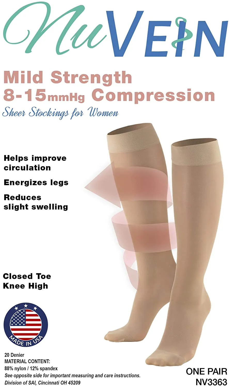 NuVein womens 8-15 Mmhg