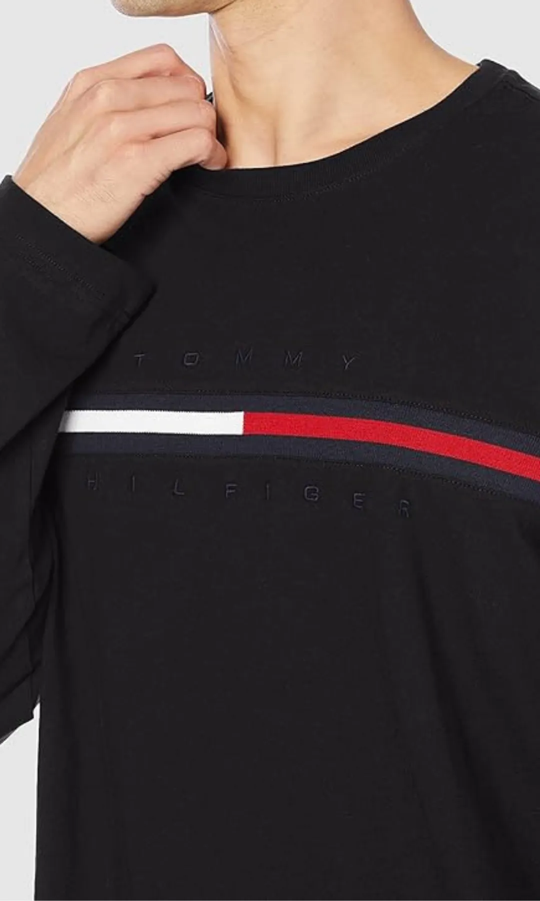 ORIGINAL Men Cotton Round Neck T-Shirts (Black)