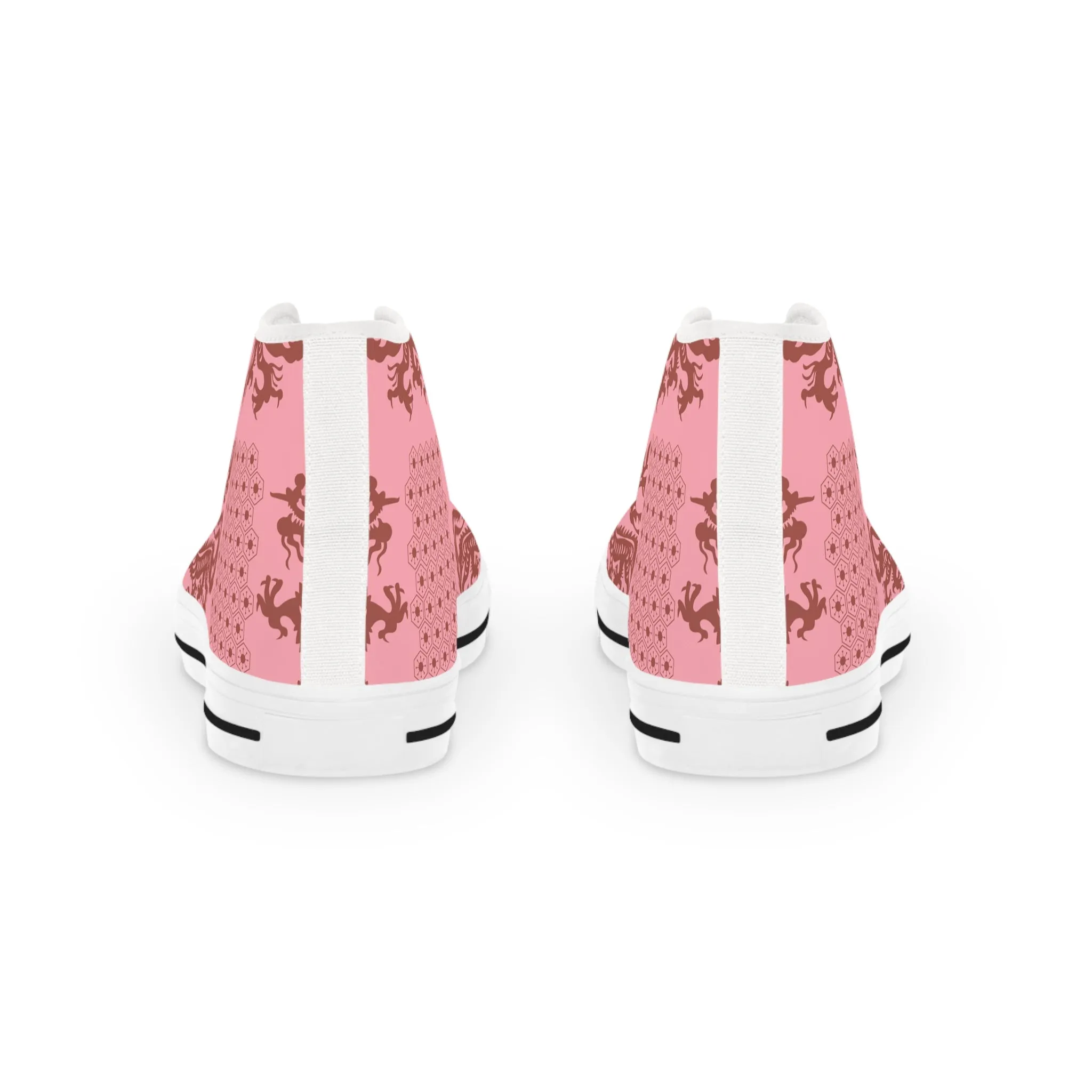 Pink Dragon Men's High Top Sneakers