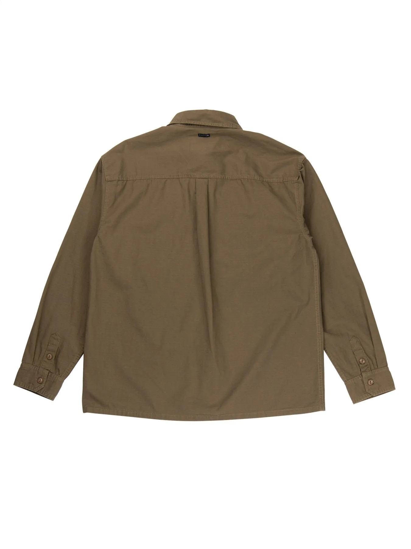 Ripped Off Long Sleeve Overshirt - Rifle Green