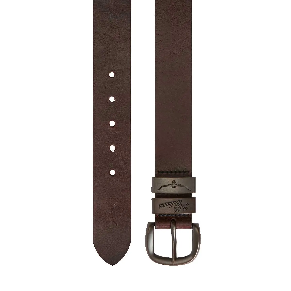 RM WILLIAMS Drover Double Butt Leather Belt 1.5" - Mens - Chestnut