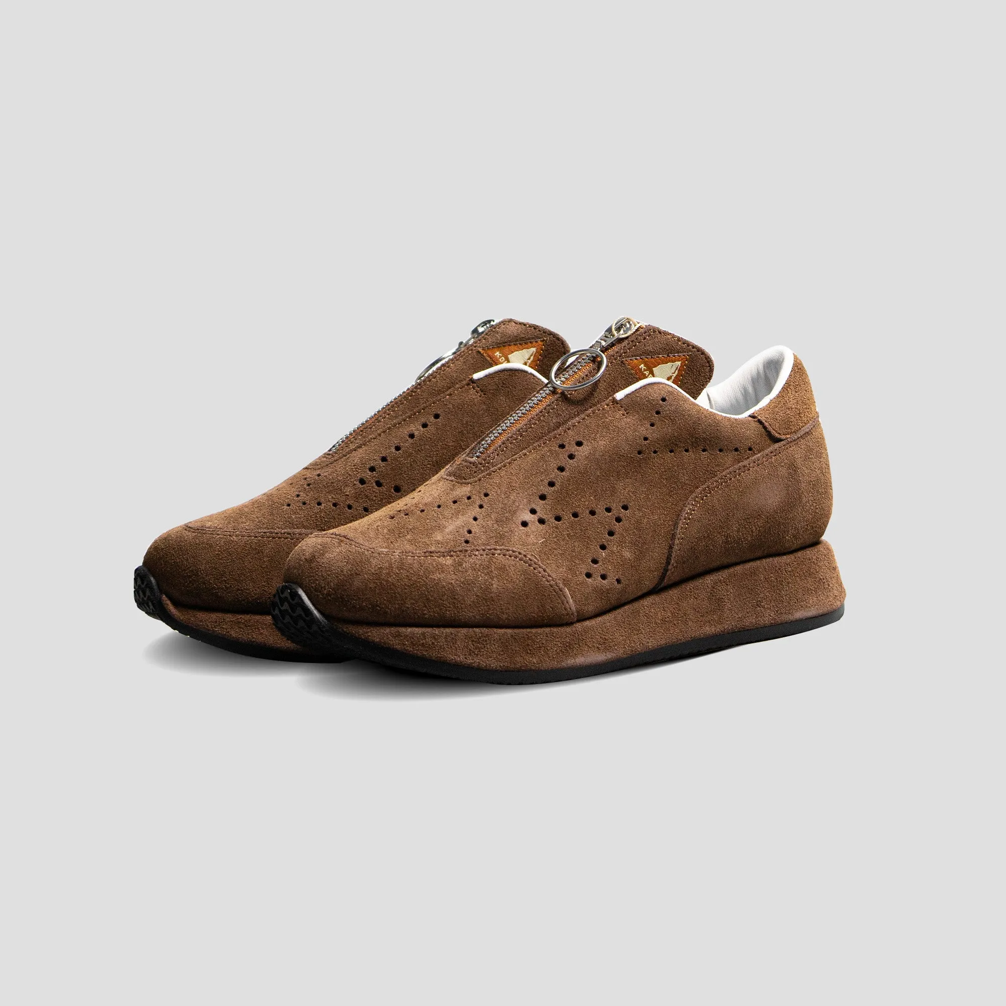 SUEDE ZIP-UP SPARROW SNEAKERS