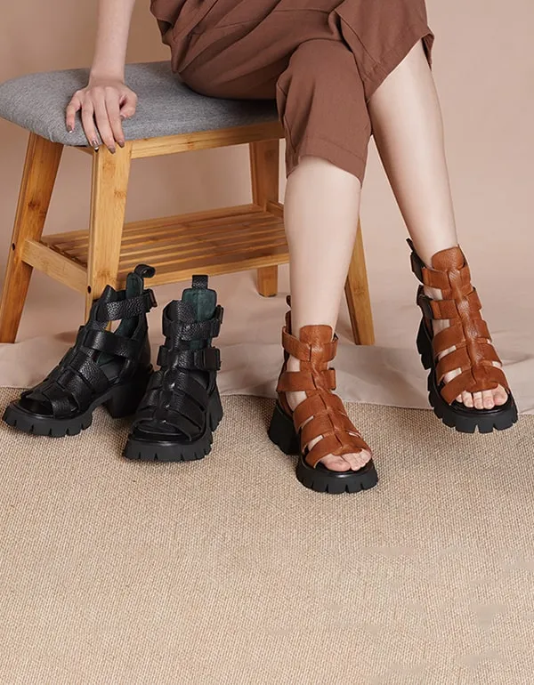 Summer New Thick-soled Womens Strap Sandals