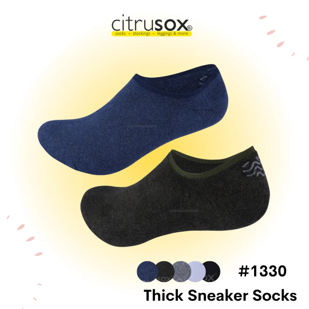Thick Sneaker Men Socks with Non-slip Heel