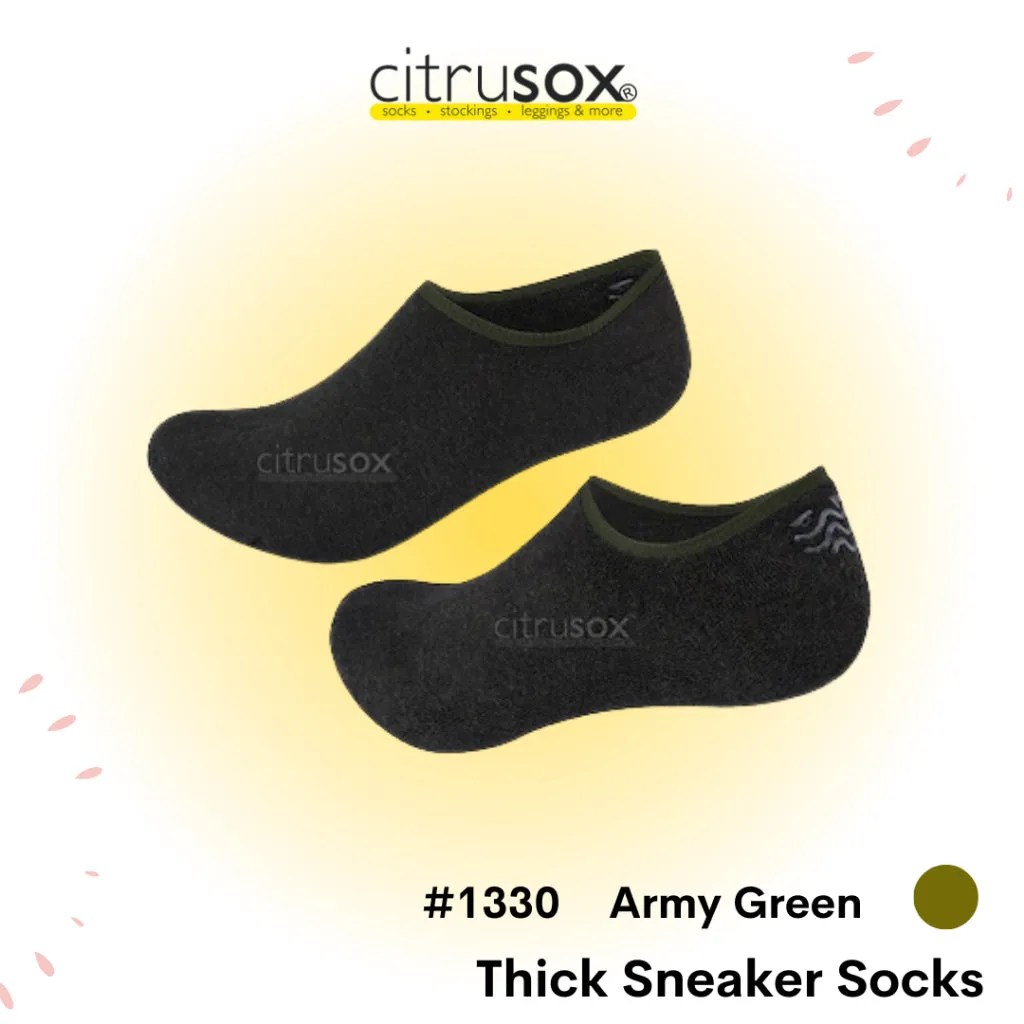 Thick Sneaker Men Socks with Non-slip Heel