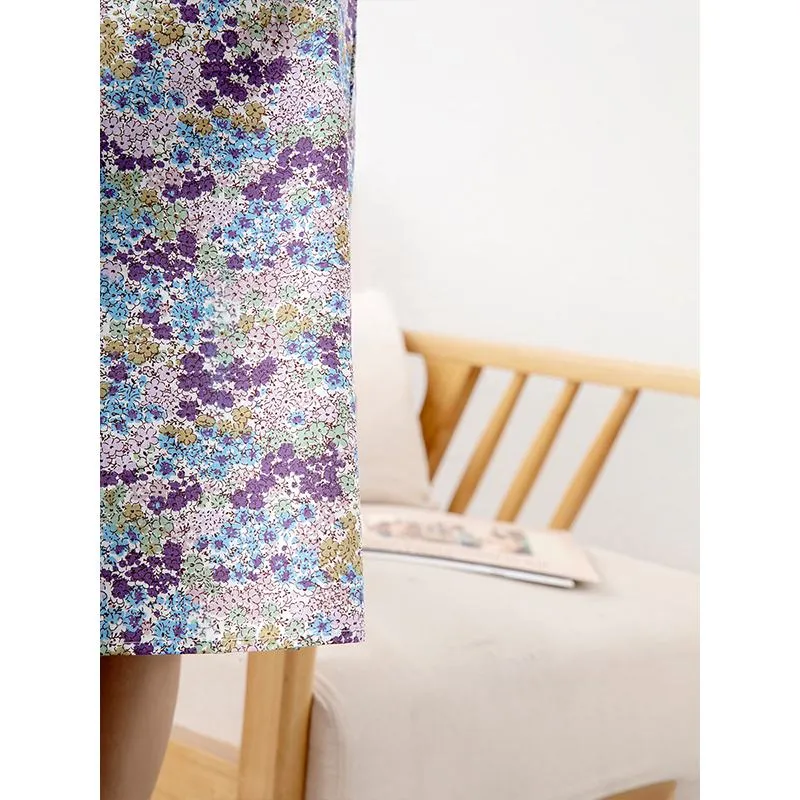 Versatile Floral Print Print Pastoral Dress