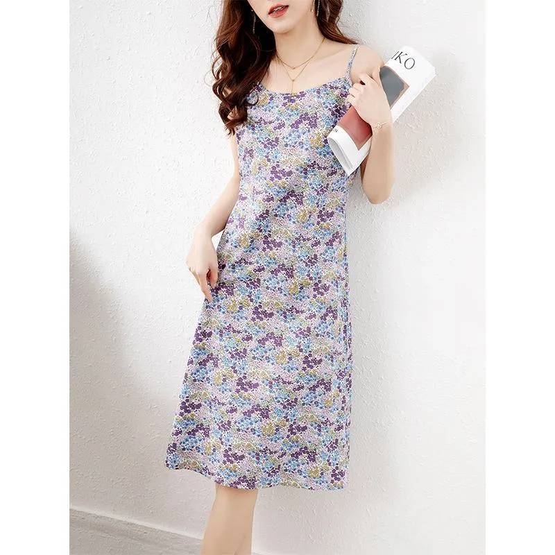 Versatile Floral Print Print Pastoral Dress