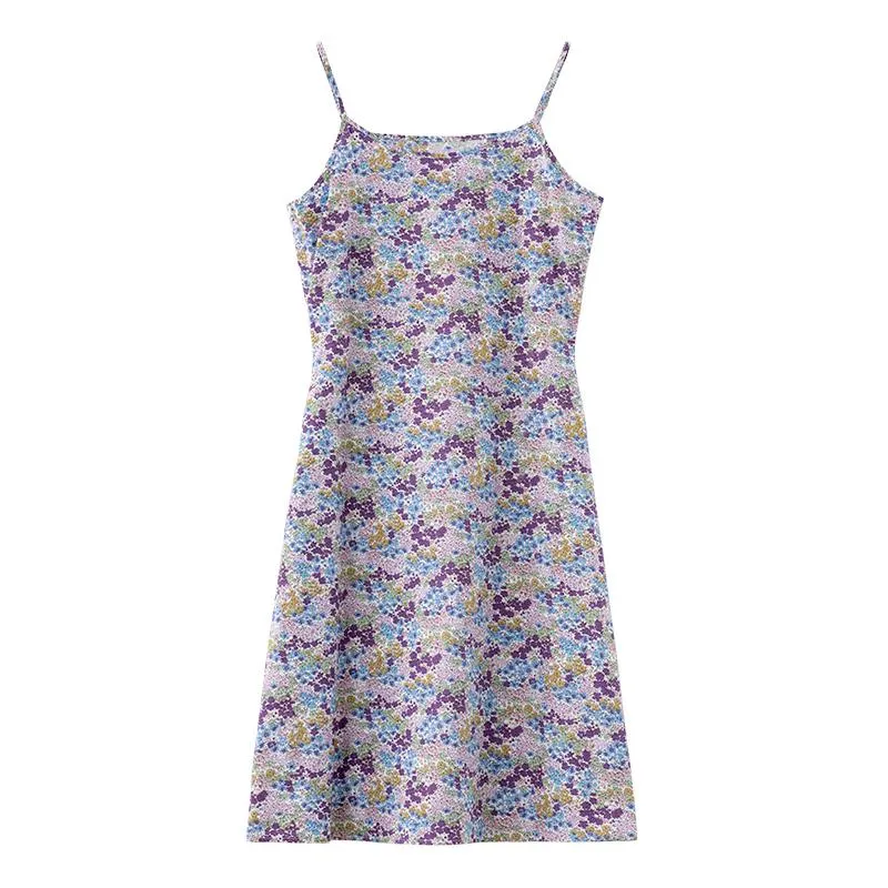 Versatile Floral Print Print Pastoral Dress