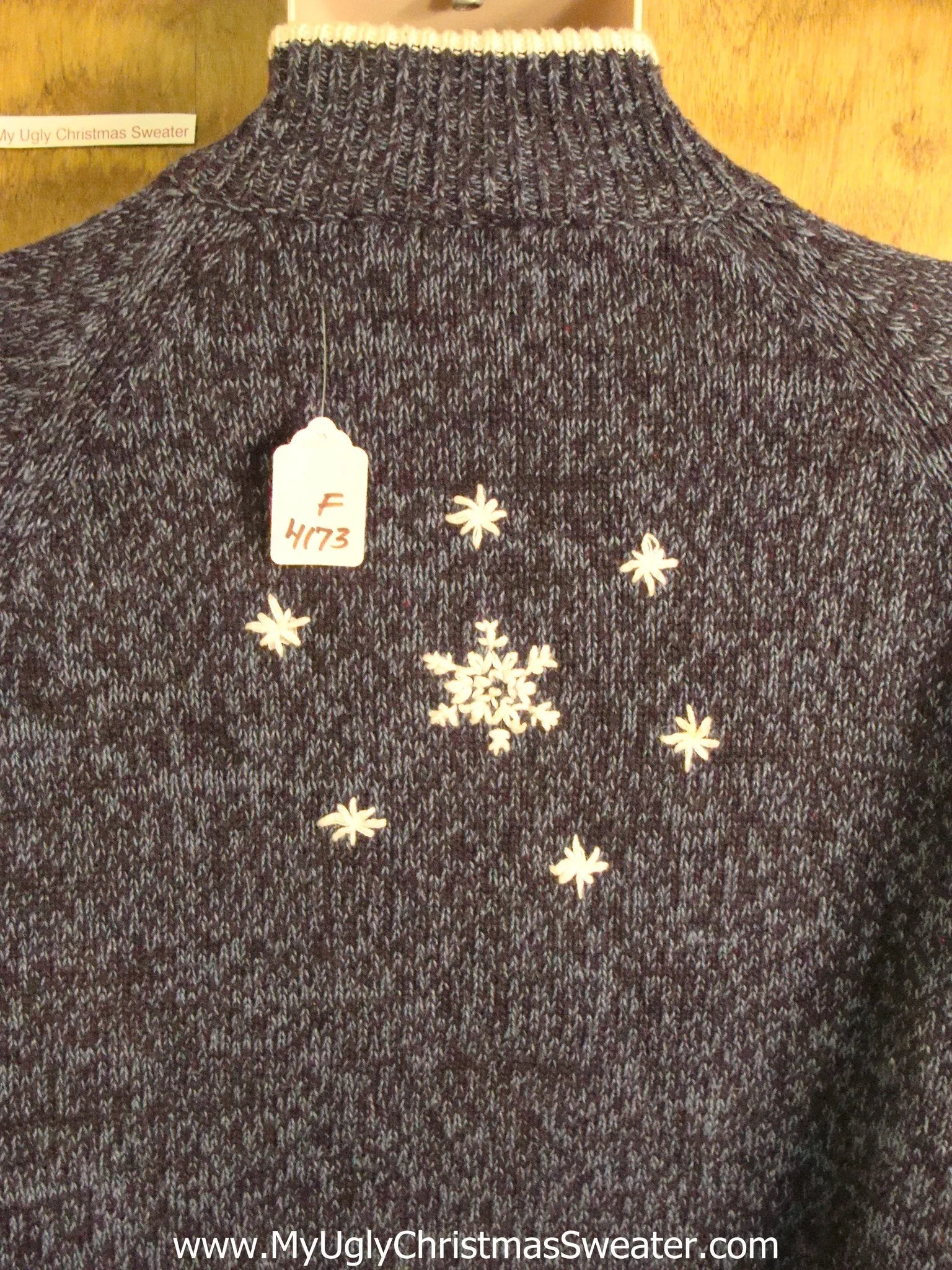 Winter Wonderland Snowflakes Tacky Bad Christmas Sweater